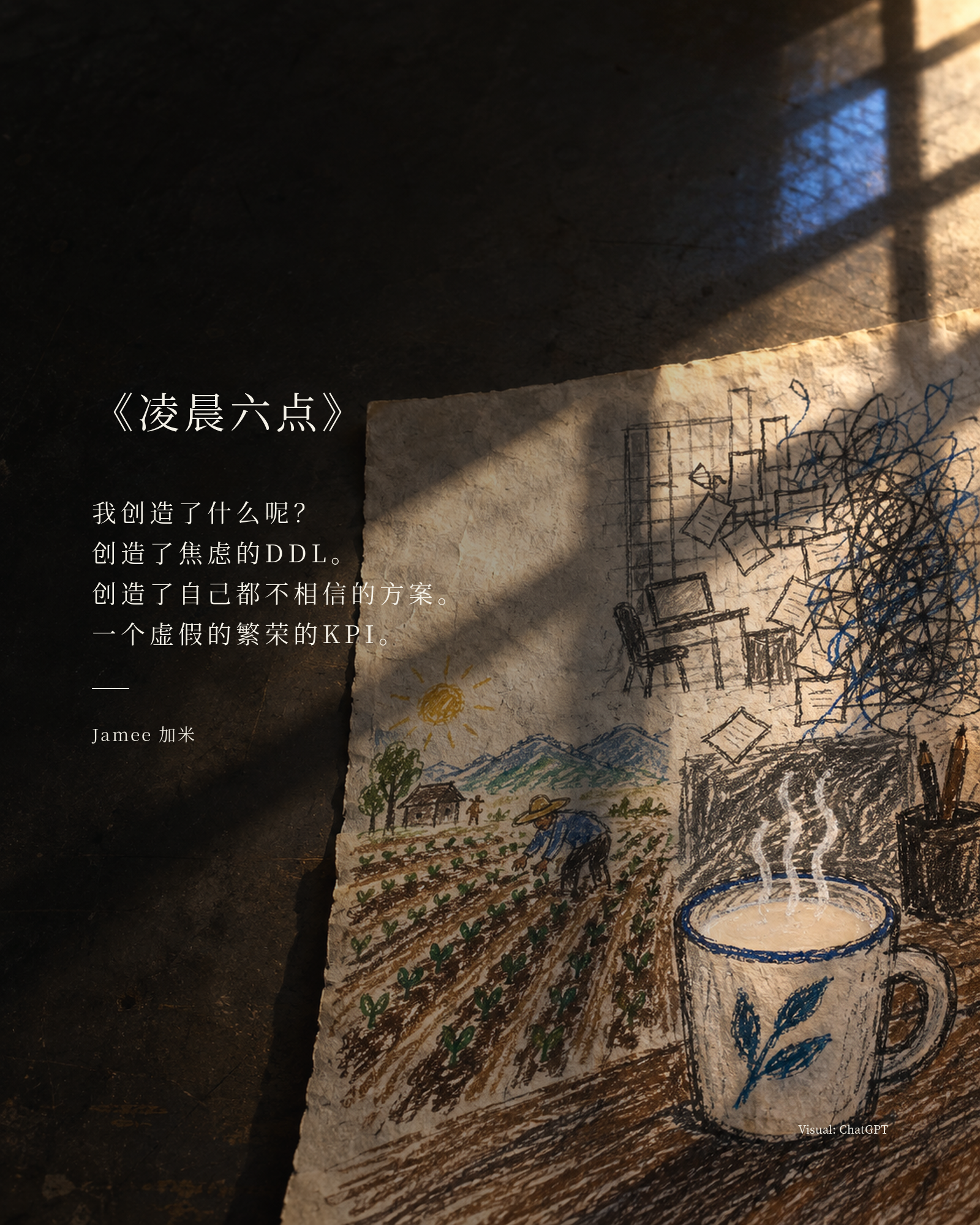 《凌晨六点》视觉卡