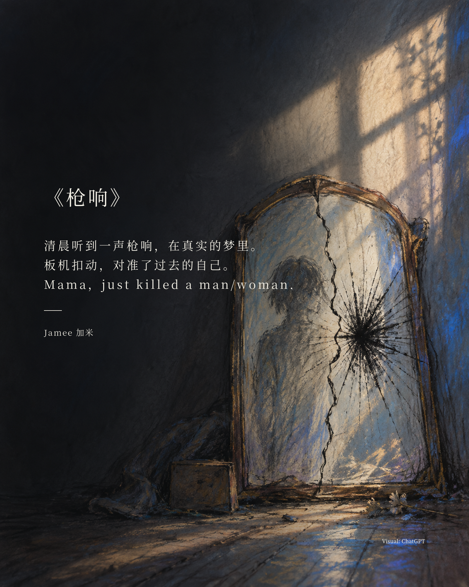 《枪响》视觉卡