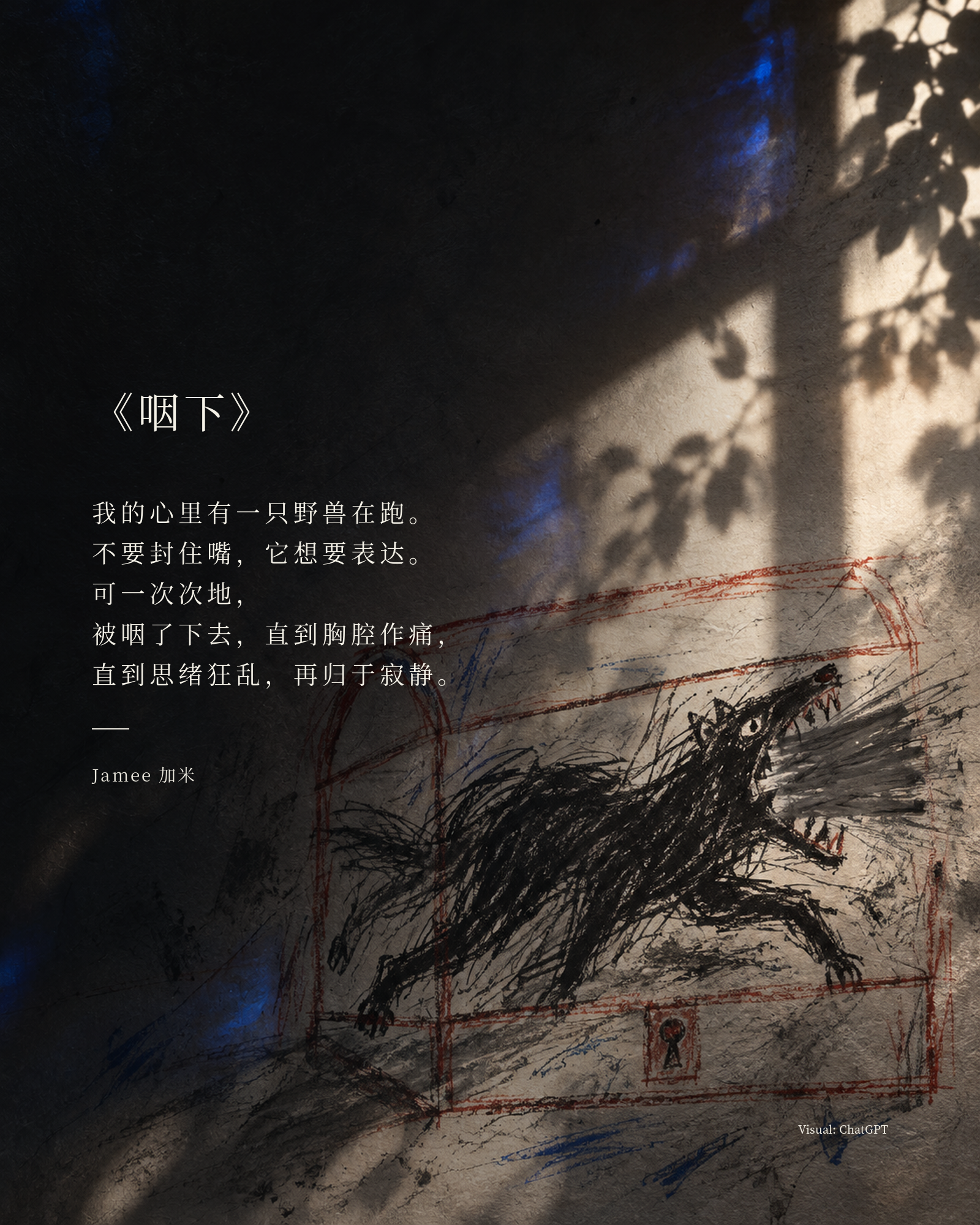 《咽下》视觉卡