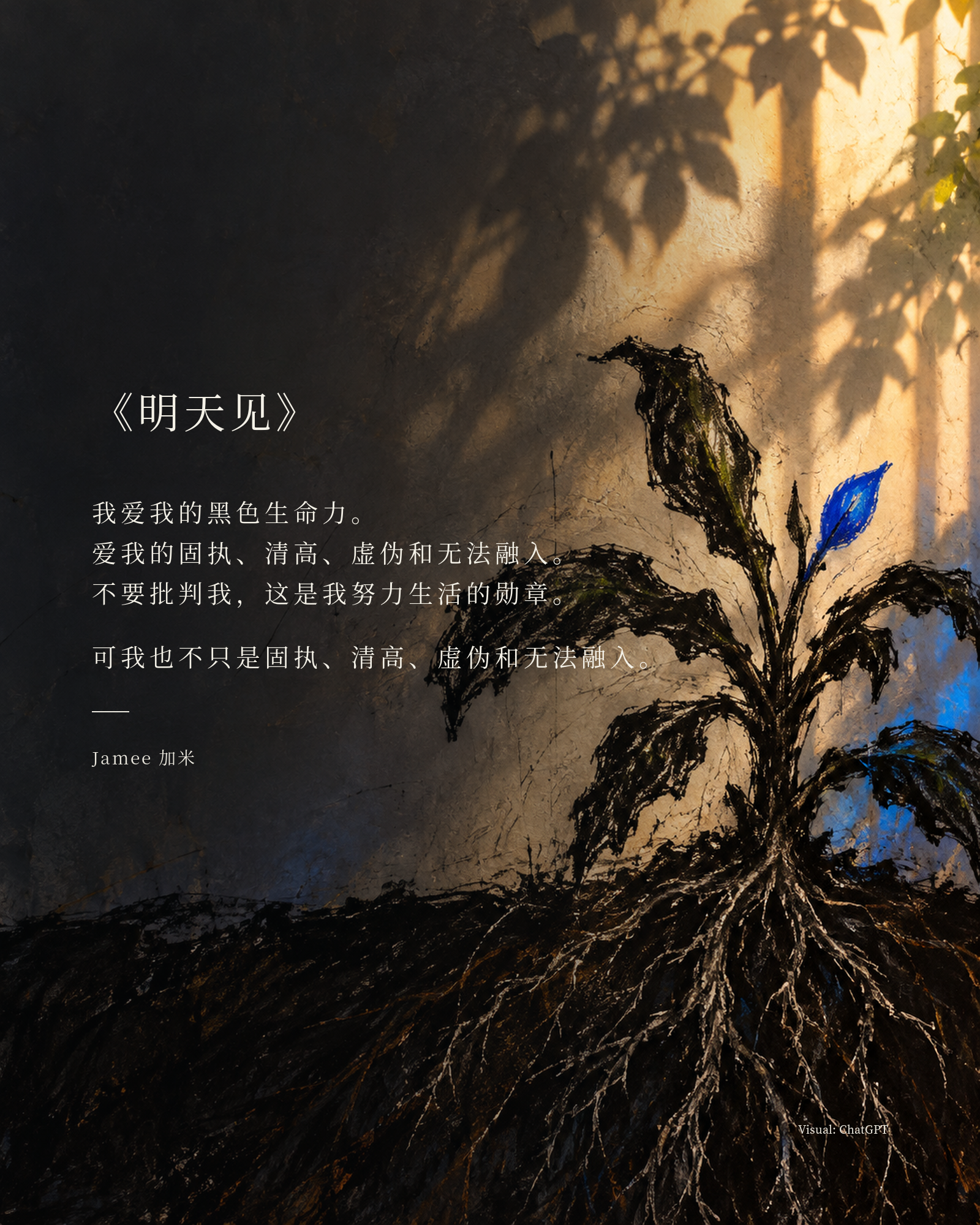 《明天见》视觉卡